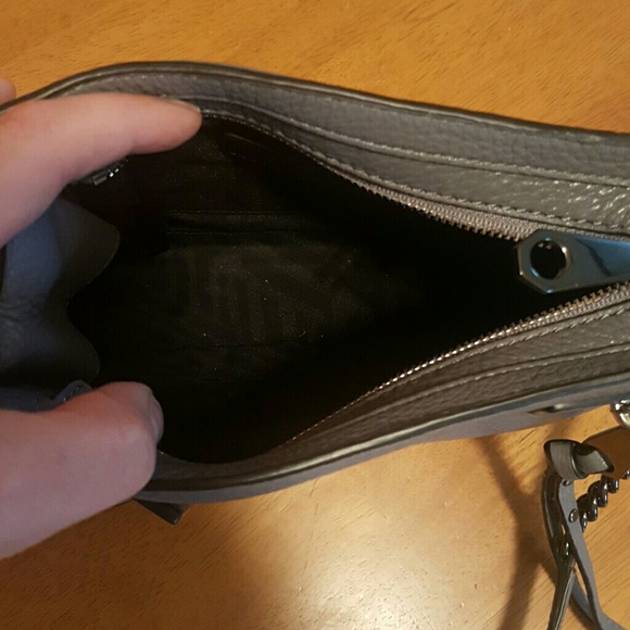 NWOT Rebecca Minkoff Grey Square Crossbody - Picture 4 of 4